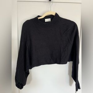 Wilfred black sweater crop top